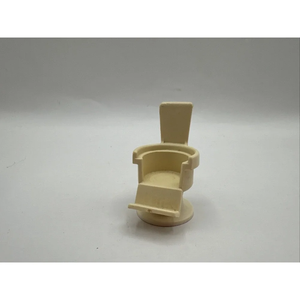 Vintage 1986 Fisher Price Little People Village Swivel Barber Shop Chair